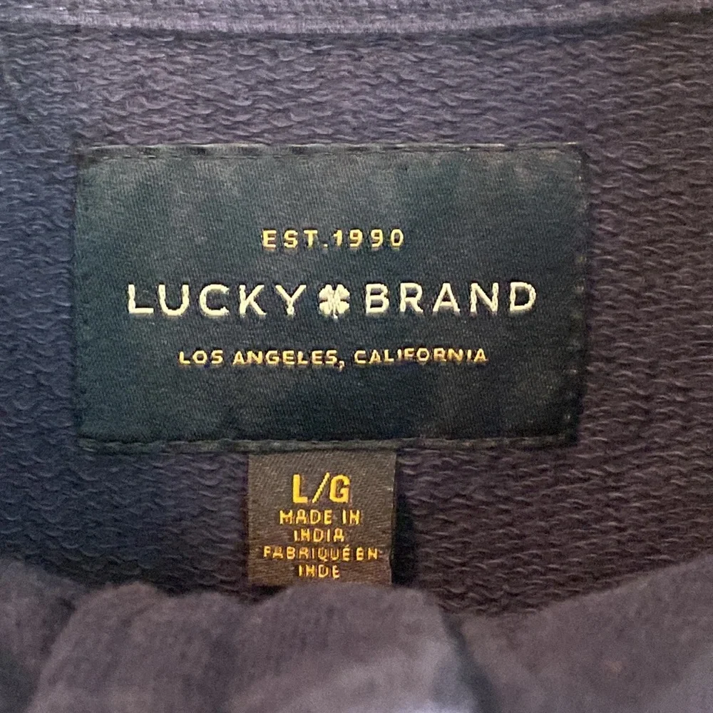 NWT Lucky Brand Mock Neck‎ Henley Pullover Over Sweatshirt